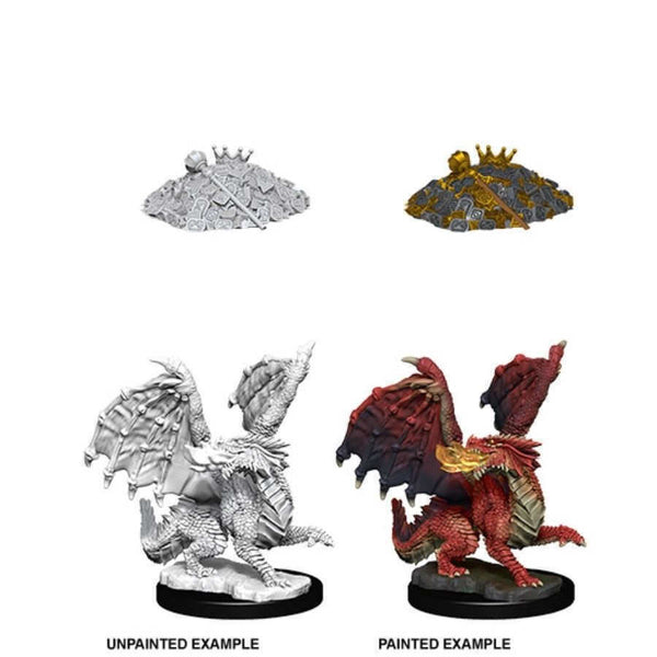 Dungeons & Dragons Nolzur's Marvelous Minis - Red Dragon Wyrmling - Unpainted