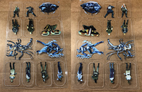 Arcknight Flat Plastic Miniatures - Spacefarers Set - 56 2D Minis