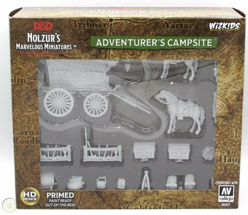 Nolzur's Marvelous Miniatures - Adventurer's campsite - Unpainted