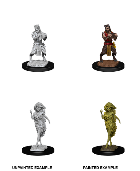 D&D Nolzur's Marvelous Miniatures - Satyr & Dryad - Unpainted