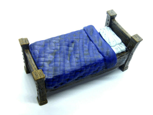 Wizkids 4D WarLock Tiles - Dungeon Dressings set - Bed (Prepainted)