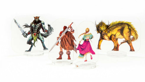 Arcknight Flat Plastic Miniatures - The Wildlands Set - 62 2D Minis