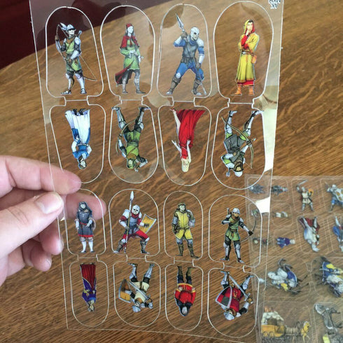 Arcknight Flat Plastic Miniatures - Mankind Horde - 31 2D Minis