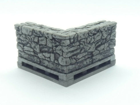 Wizkids 4D WarLock Tiles - Dungeon Tile set 1 - Corner Internal Wall