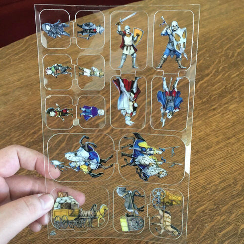 Arcknight Flat Plastic Miniatures - Mankind Horde - 31 2D Minis