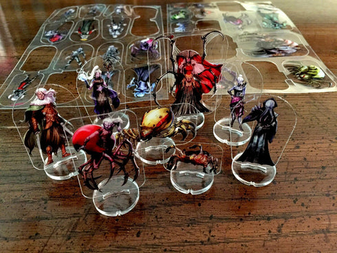 Arcknight Flat Plastic Miniatures - Spider Queen's Horde - 31 2D Minis