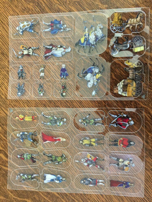 Arcknight Flat Plastic Miniatures - Mankind Horde - 31 2D Minis