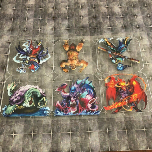 Arcknight Flat Plastic Miniatures - Legendaries Set - 24 2D Minis