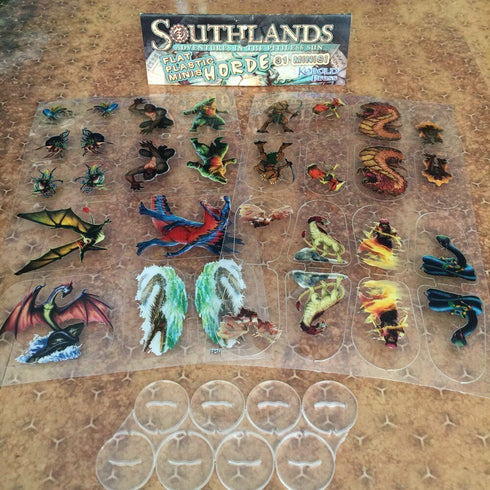 Arcknight Flat Plastic Miniatures - Southlands Horde Set - 31 2D Minis