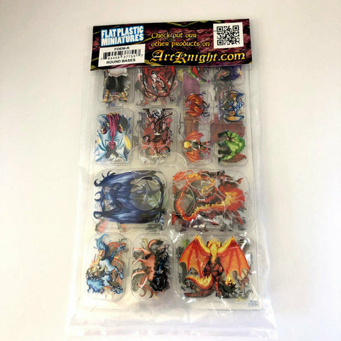 Arcknight Flat Plastic Miniatures - Demonblood Set - 62 2D Minis