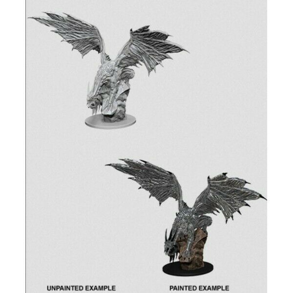Pathfinder Battles Deep Cuts - Silver Dragon - Unpainted