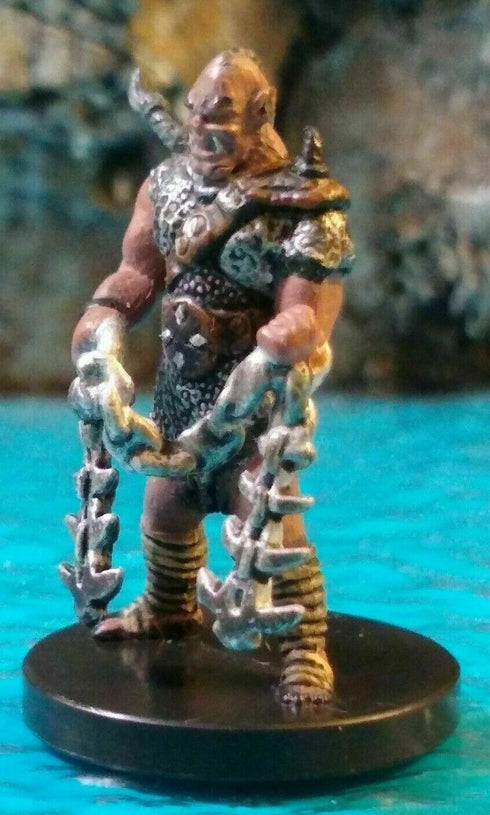 Rask, Half-Orc Chainfighter - Deathknell - Dungeons & Dragons Mini (DDM) - #22