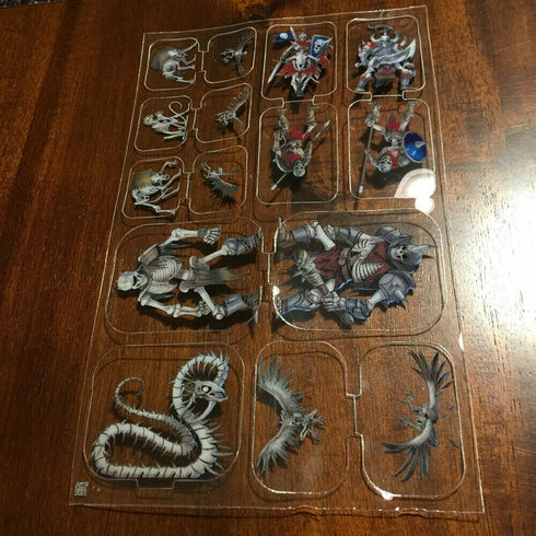 Arcknight Flat Plastic Miniatures - Skeleton Horde - 31 2D Minis