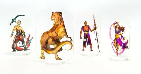 Arcknight Flat Plastic Miniatures - The Wildlands Set - 62 2D Minis