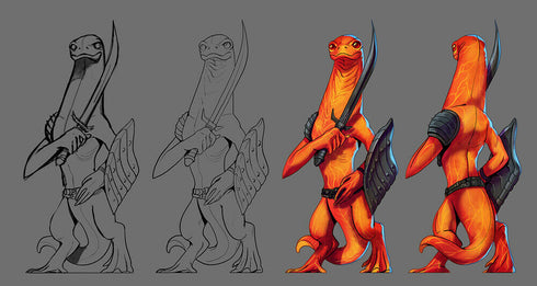 Arcknight Flat Plastic Miniatures - Wildlands Horde - 31 2D Minis