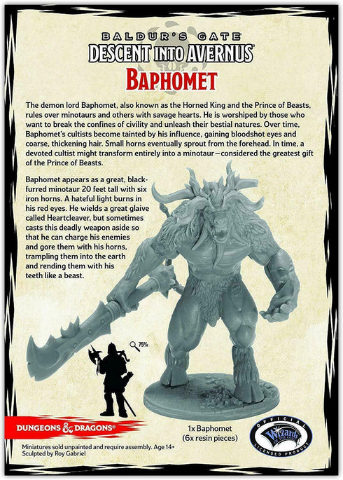D&D Collector's Series Limited Edition: Baphomet - Unpainted