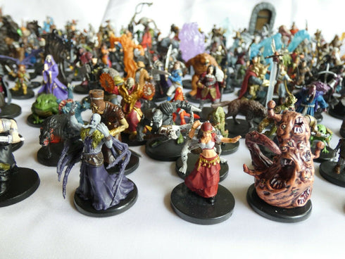Random New Dungeons and Dragons Official Prepainted Miniatures - Bulk Lot