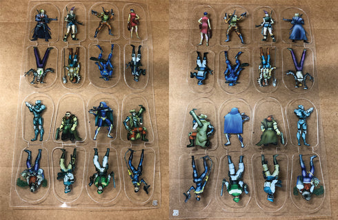 Arcknight Flat Plastic Miniatures - Cyberpunk Set - 56 2D Minis