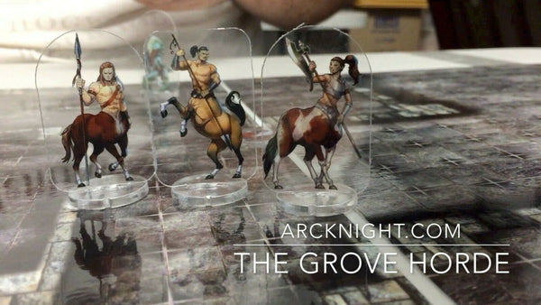 Arcknight Flat Plastic Miniatures - The Grove Horde - 31 2D Minis