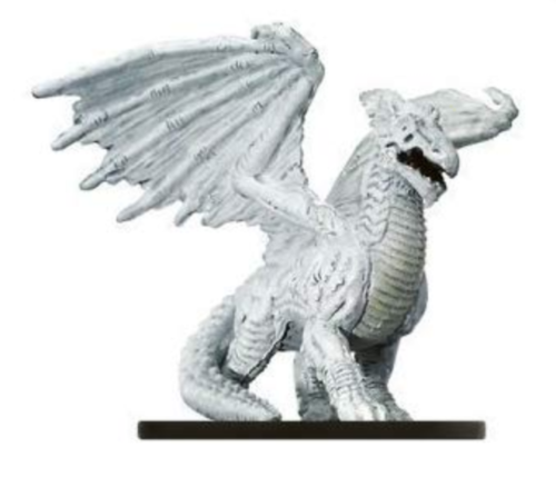 Large White Dragon - Night Below - Dungeons & Dragons Miniature (DDM) - #58 Rare