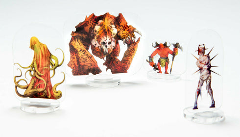 Arcknight Flat Plastic Miniatures - Ancient Evil Set - 62 2D Minis