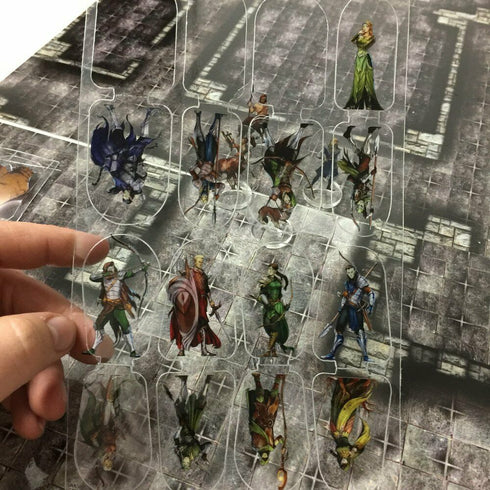 Arcknight Flat Plastic Miniatures - The Grove Horde - 31 2D Minis