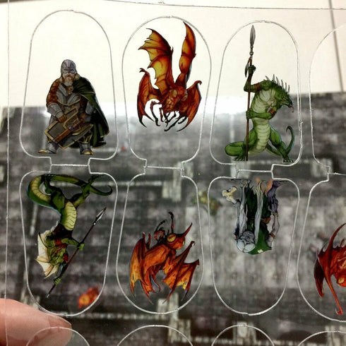 Arcknight Flat Plastic Miniatures - Underground Horde - 31 2D Minis