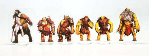 Arcknight Flat Plastic Miniatures - The Wildlands Set - 62 2D Minis