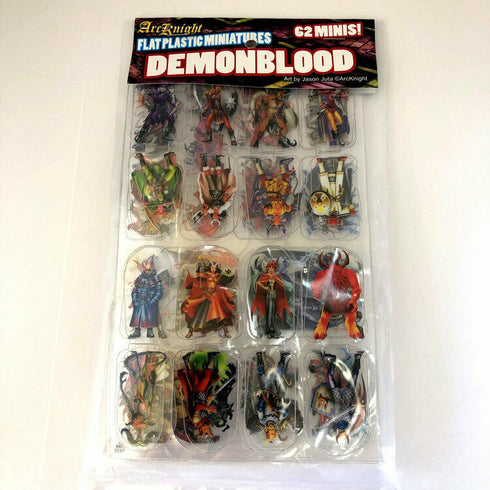 Arcknight Flat Plastic Miniatures - Demonblood Set - 62 2D Minis