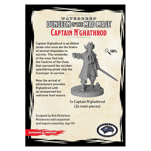 D&D Collector's Series: Captain N'ghathrod - Unpainted