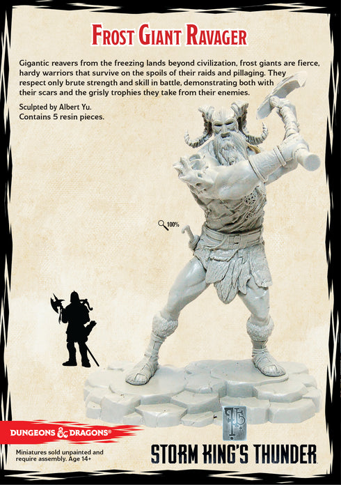 D&D Collector's Series: Frost Giant Ravager - Unpainted
