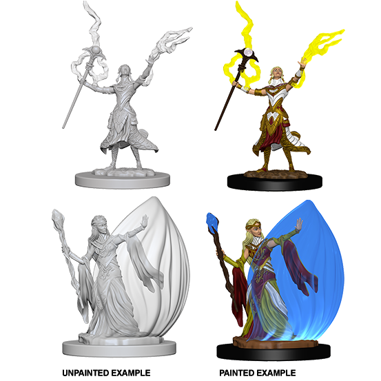 D & D Nolzur's Marvelous Miniatures - Elf Wizard (Female) - Unpainted