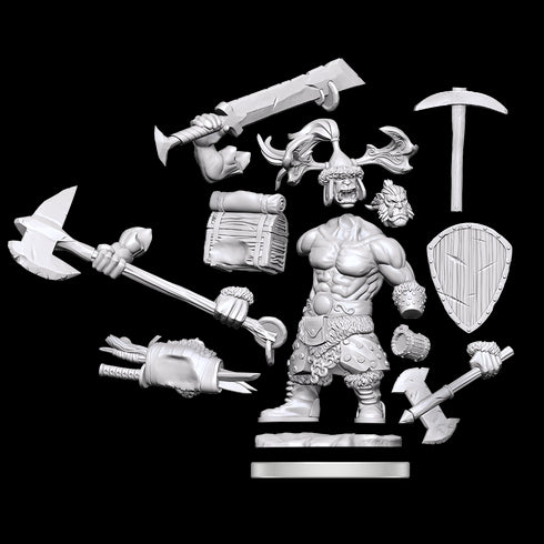 D&D Frameworks Orc Barbarian Male Pre-Order