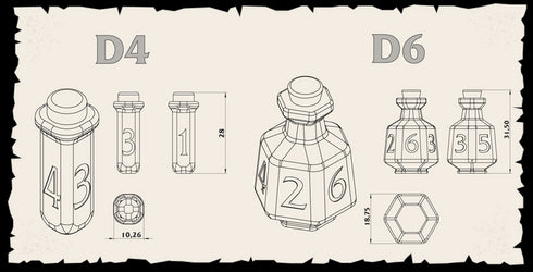 King of Potions - Potion Dice - D4
