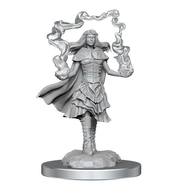 D&D Nolzurs Marvelous Unpainted Miniatures Dark Spellcaster & Flameskulls