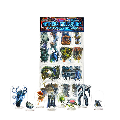 Arcknight Flat Plastic Miniatures - Legendary Games Aethera Field Guide - 62 2D Minis Preorder