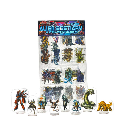 Arcknight Flat Plastic Miniatures - Legendary Games Alien Bestiary - 62 2D Minis Preorder