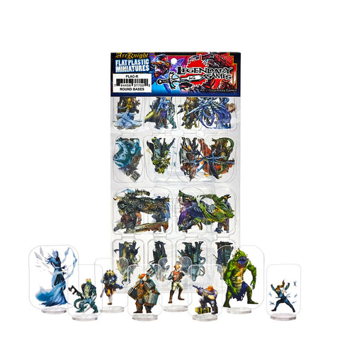 Arcknight Flat Plastic Miniatures - Legendary Games Alien Codex - 56 2D Minis Preorder