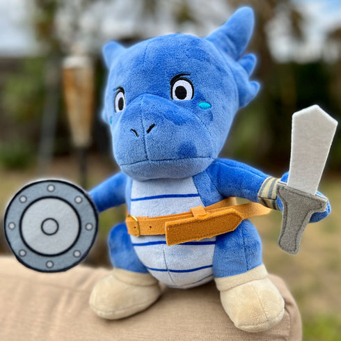 Plush - Buckles the Blue Kobold Fighter - Gallant Goblin