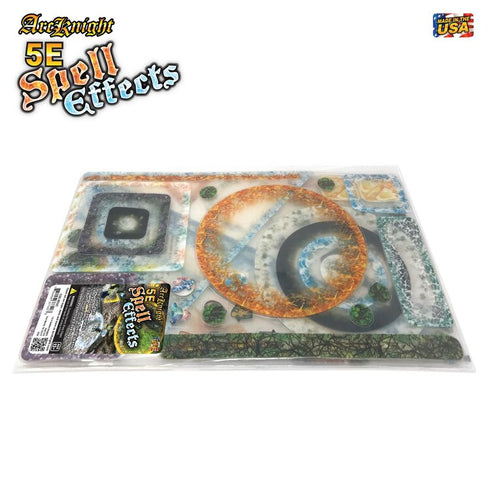 Arcknight Flat Plastic Miniatures - 5E Generic Spell Effects 2.0 (3 pages)