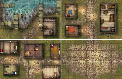 Box of Adventure RPG Maps & Tokens Coast of Dread