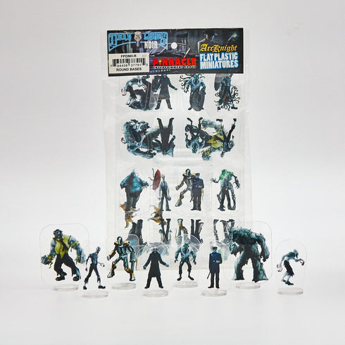 Arcknight Flat Plastic Miniatures - Deadlands Noir Horde Set - 31 2D Minis