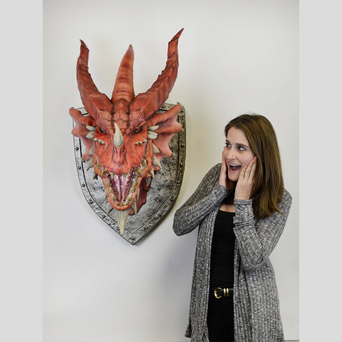 ORDER IN ITEM - Red Dragon Trophy Plaque