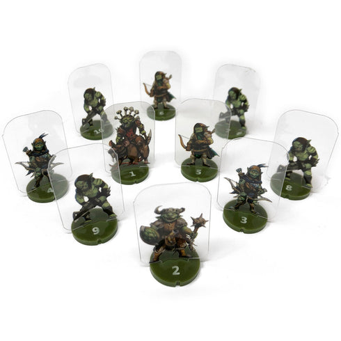 Arcknight Flat Plastic Miniatures - 5E Starter Set - Hardbound Support - Deluxe Edition