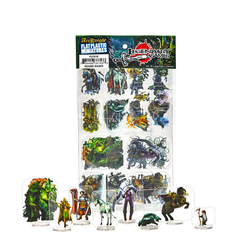 Arcknight Flat Plastic Miniatures - Legendary Games Forest Kingdom - 62 2D Minis