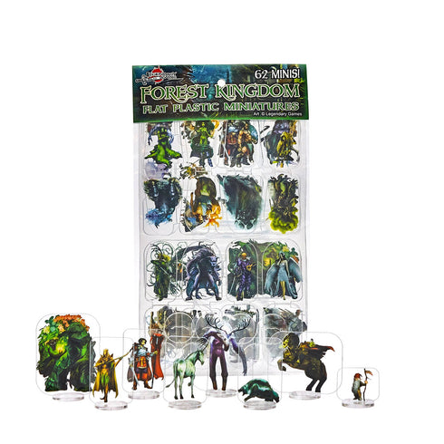 Arcknight Flat Plastic Miniatures - Legendary Games Forest Kingdom - 62 2D Minis