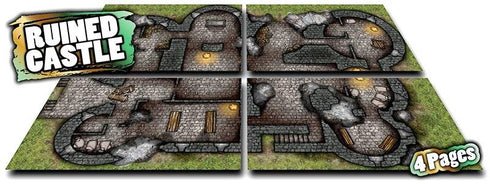 Arcknight Flat Plastic Miniatures - 5E Starter Set - Hardbound Support - Deluxe Edition