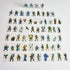 Arcknight Flat Plastic Miniatures - Hero Kids Set - 64 2D Minis