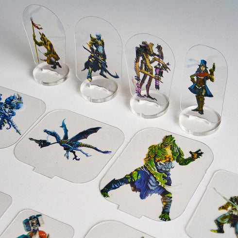 Arcknight Flat Plastic Miniatures - Legendary Games Alien Codex - 56 2D Minis Preorder