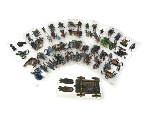 Arcknight Flat Plastic Miniatures - 5E Starter Set - Hardbound Support - Deluxe Edition